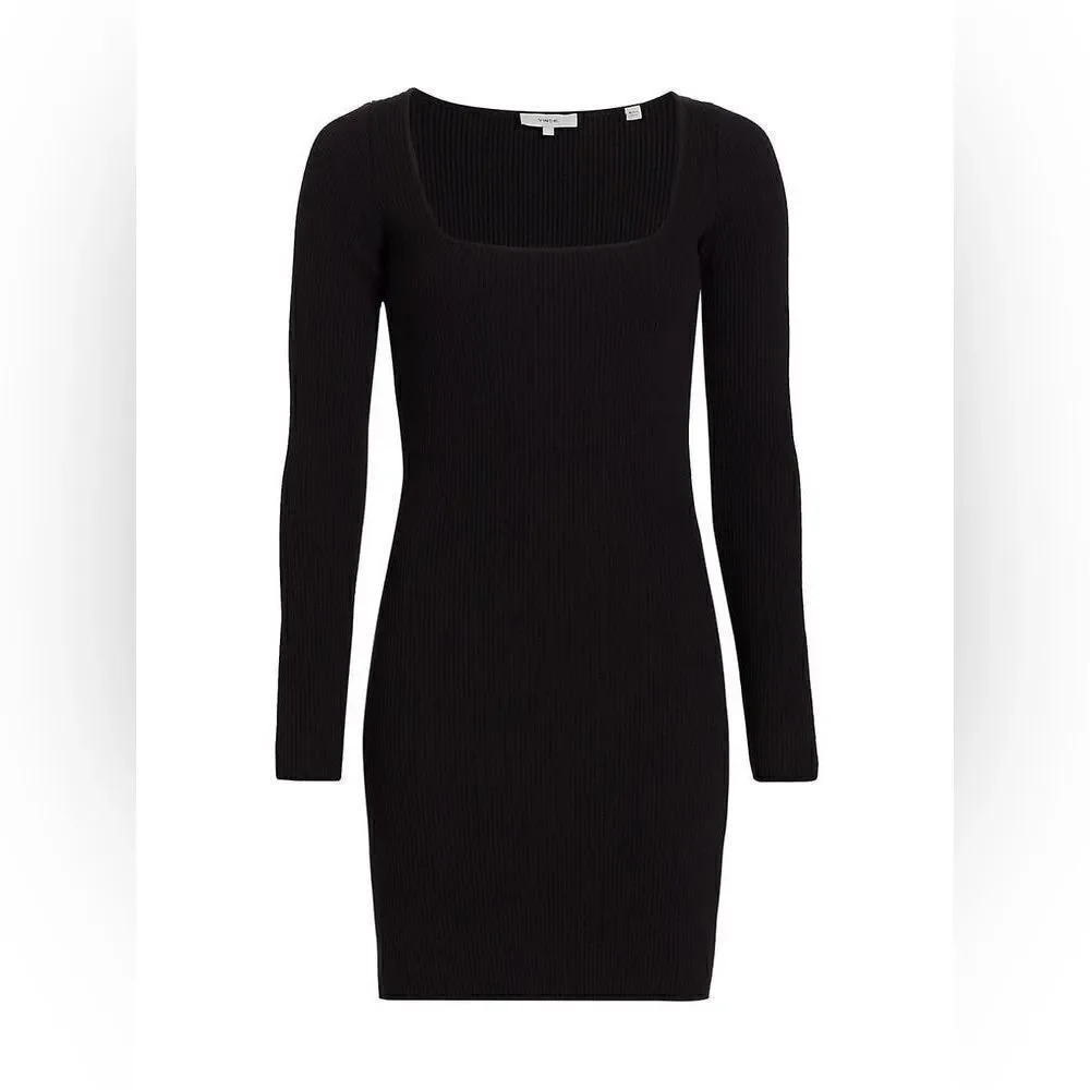 Vince Rib-Knit Mini Dress - Picture 2 of 12